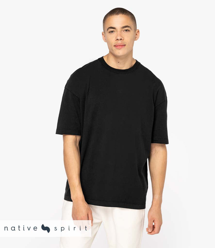 Oversized Washed Effect Tshirt | WASHED NAVY